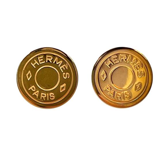 Hermes HERMES Earrings Sellier GP Women's